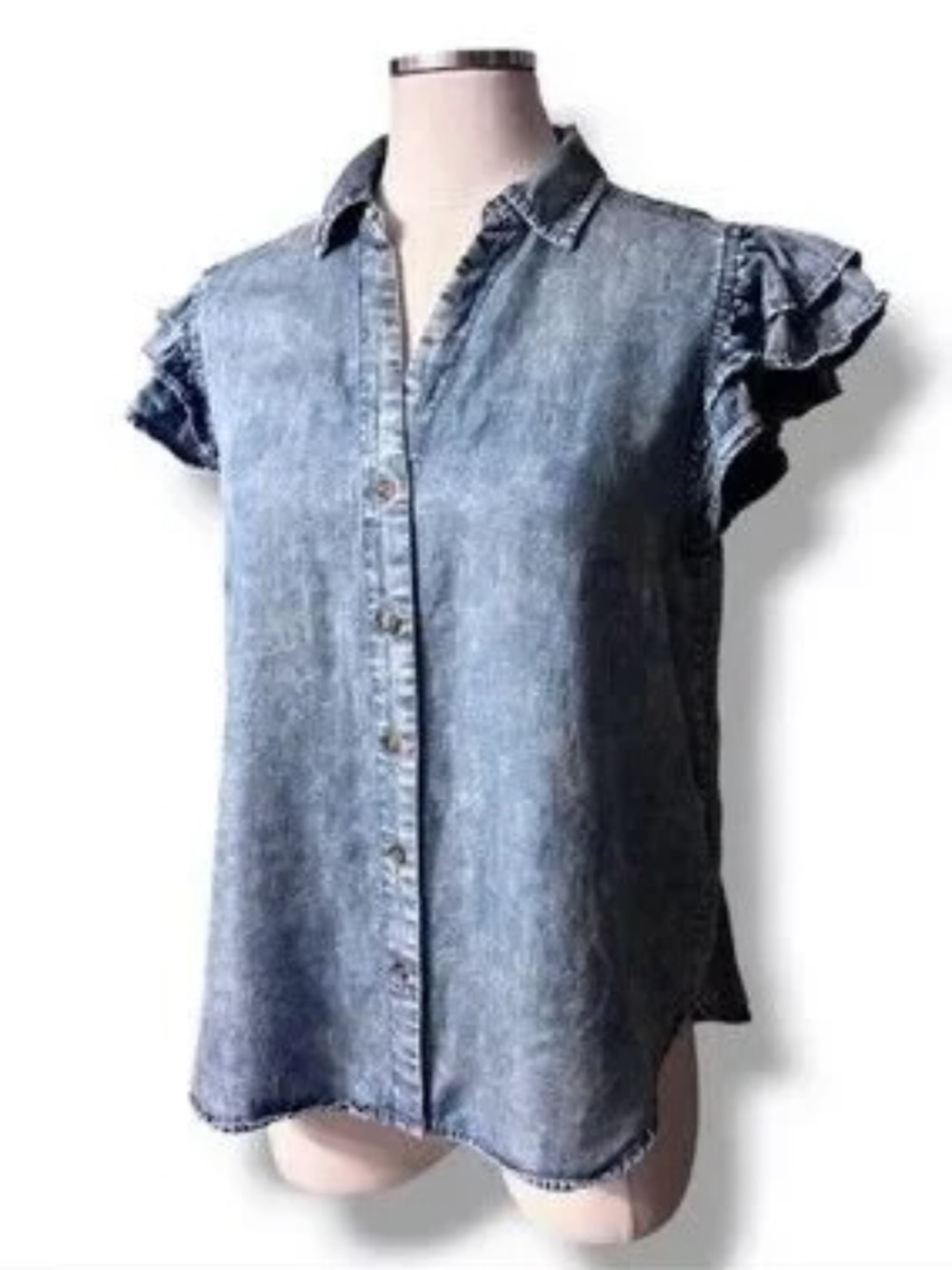 JANE + DELANCEY Chambray Top